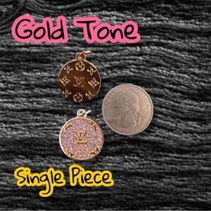 🆕 Listing - Single Piece Round Rare Lilac Purple Rhinestone Zipper Pull Charm